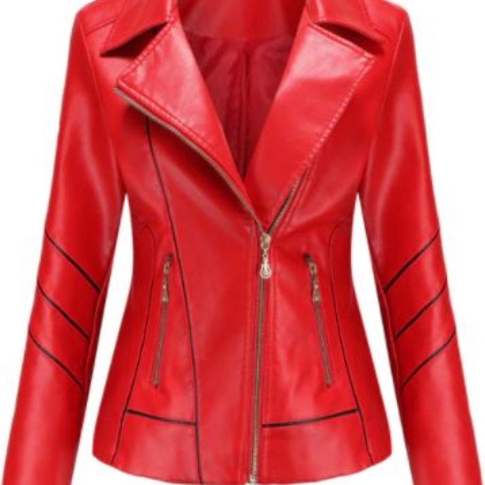 Red Biker Jacket!